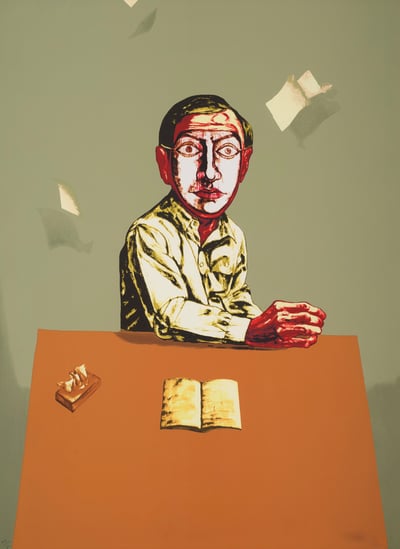 Sitting Man, from Mask Series