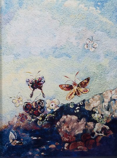 Butterflies, After Odilon Redon 