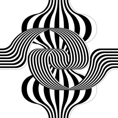 Larga marcha, 4 bifurcaciones, 5 (black and white)