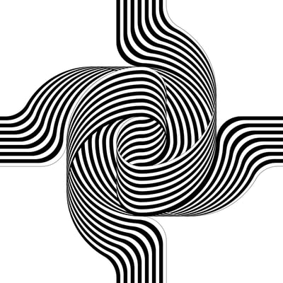 Larga marcha, 4 bifurcaciones, 6 (black and white)