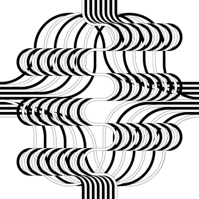 Larga marcha, 4 bifurcaciones, 13 (black and white)