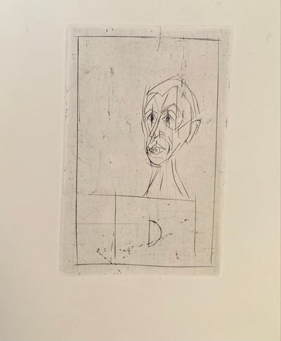 Tete de D de trois-Quarts sur socle I
