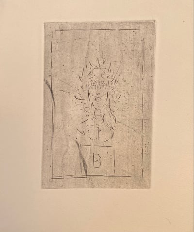 Tete de B sur socle I
