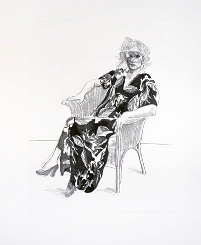 Celia In Wicker Chair (black State)