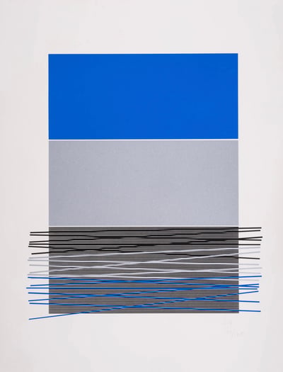 Untitled (Blue Horizon Lines)