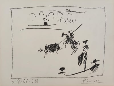 La Pique, from A los toros avec Picasso