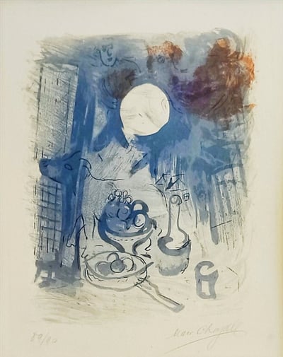 Nature morte bleue