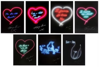 Full Set Of Hand-Signed Love Neon Posters