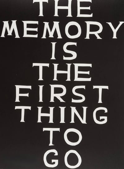 Linocut (The Memory Is The First Thing To Go)