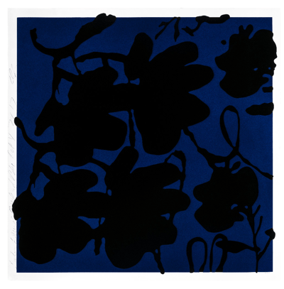 Lantern Flowers (Black & Blue)