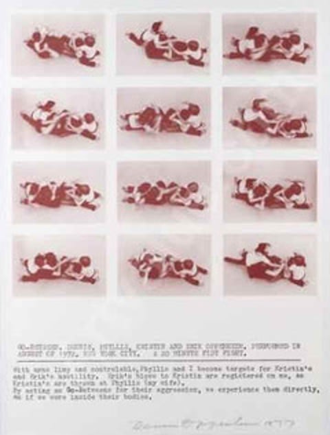 Dennis Oppenheim – Go Beteween, 1977 – Lithograph