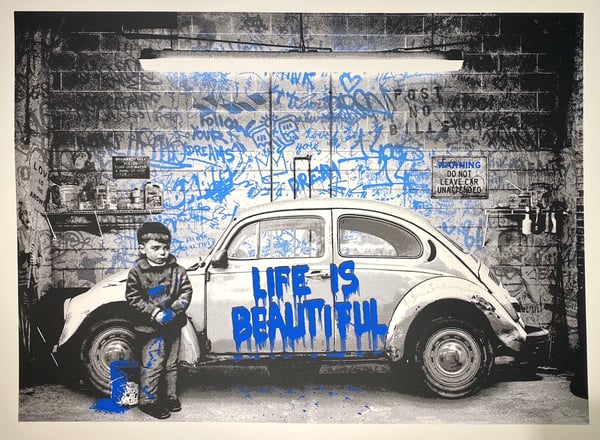 VW Beetle Blue