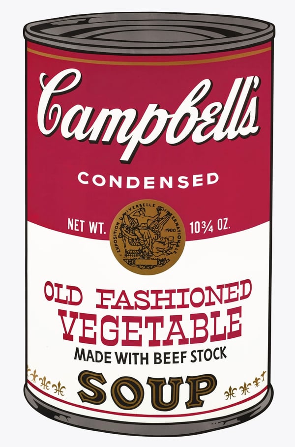 Campbell's Soup Can: Old Fashioned Vegetable