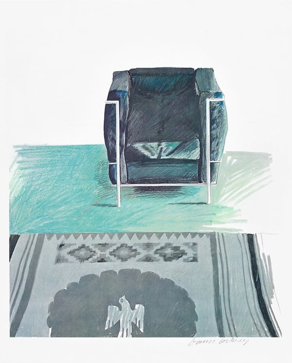 Corbusier Chair and Rug