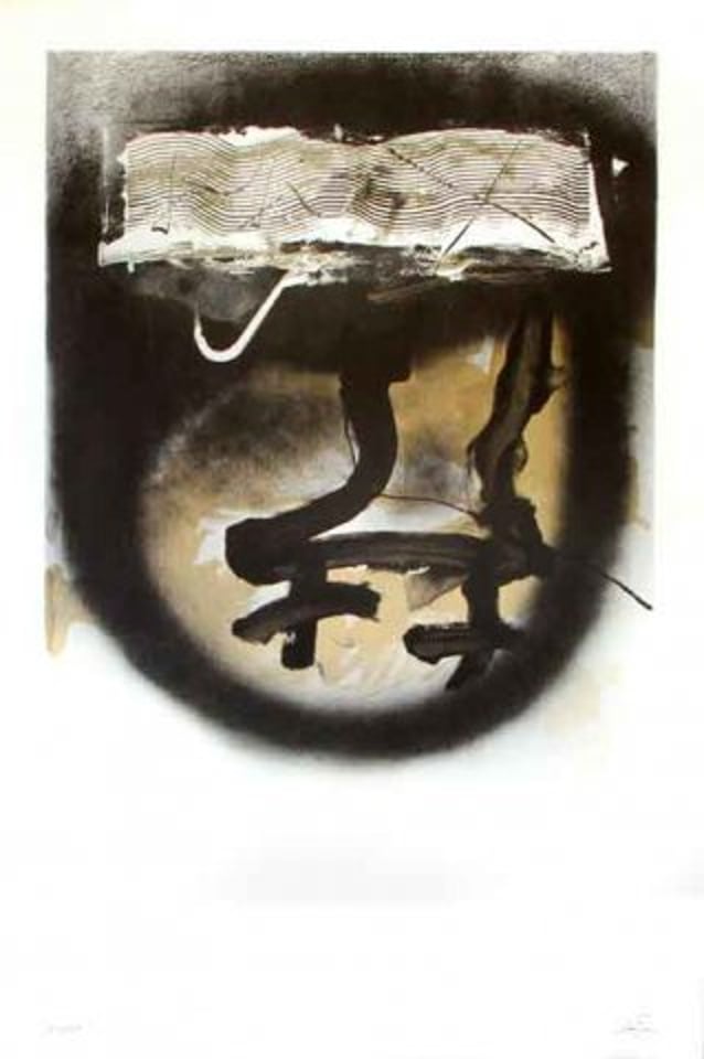 Antoni Tapies – A. L. Exposition Tàpies 1, 1983 – Lithographie