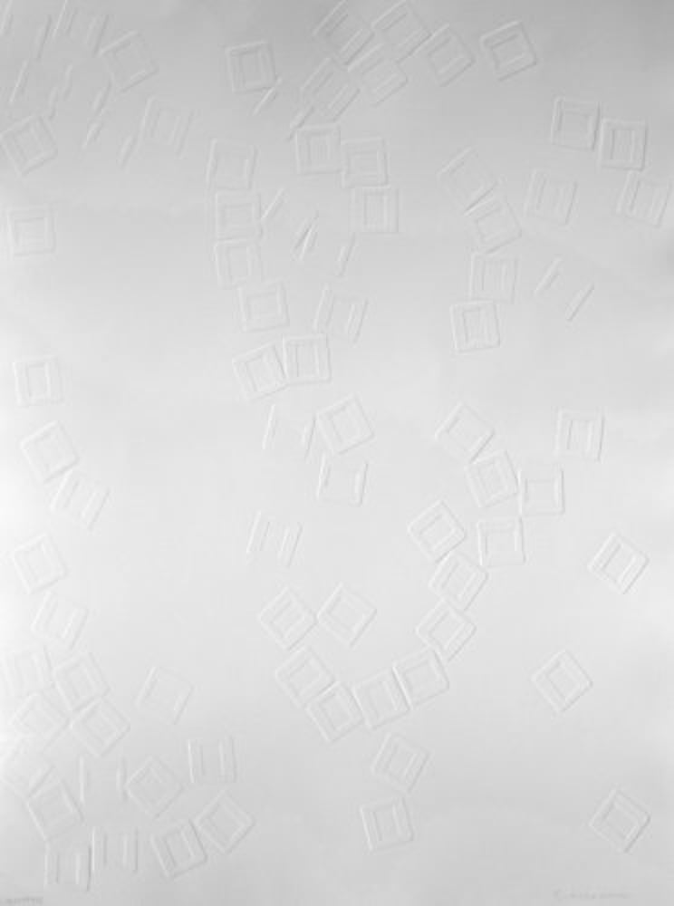 Jonathan Monk – The idea of an empty sliding, 2015 – Monotype