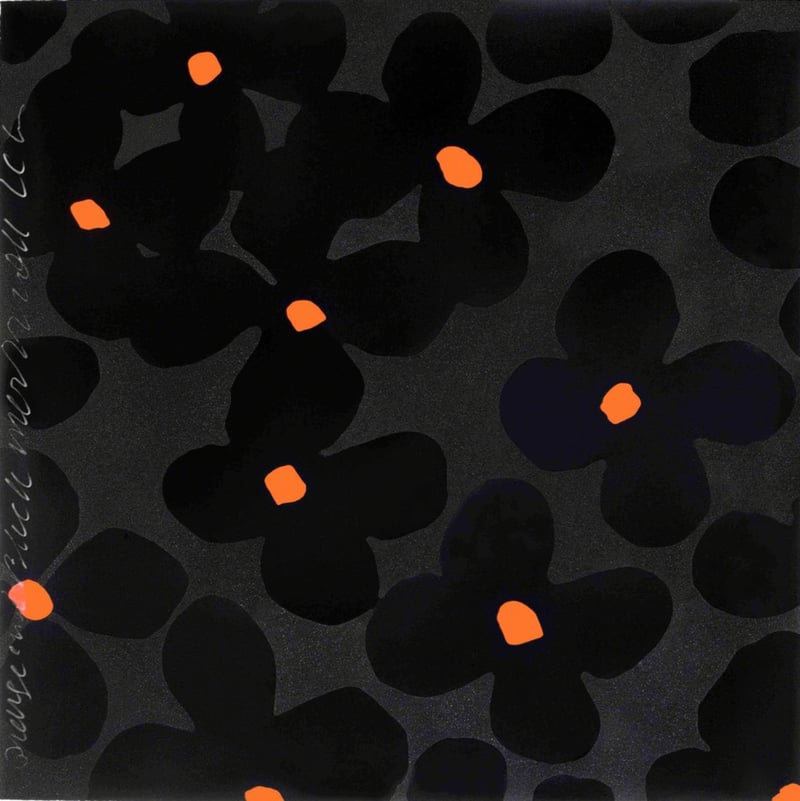 Donald Sultan – Orange and Black, March 22, 2011, 2011 – Silkscreen