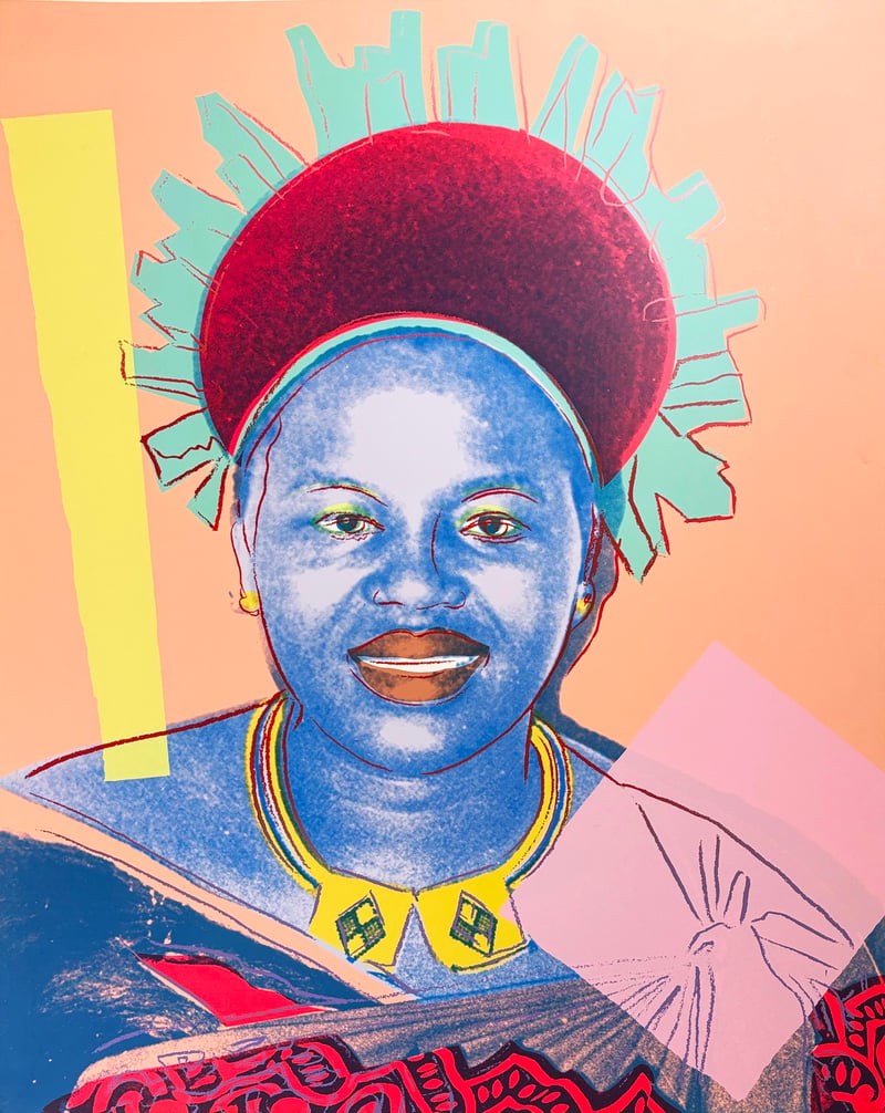 Andy Warhol – Reigning Queens: Queen Ntombi Twala of Swaziland (110.089), 1985 – Zeefdruk