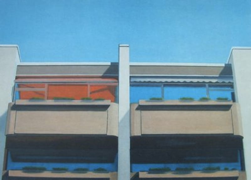 Eberhard Havekost – Vier Kabinen, 2000 – lithograph