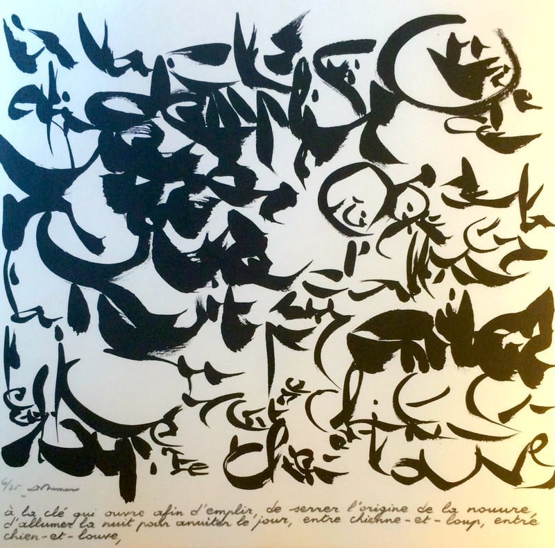 Christian Dotremont – A la clé qui ouvre…, 1978 – Litho