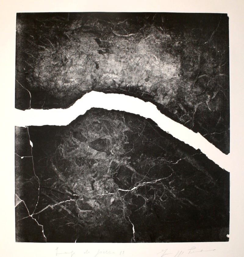 Penone Giuseppe – Empreinte de Pierre, 2011 – Litho