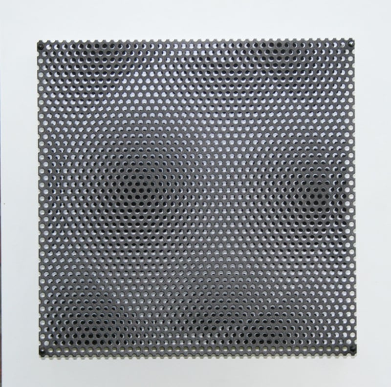 Antonio Asis – vibration grand cercle, 2010 – wood, steel and serigraph Antonio Asis – vibration grand cercle, 2010 – wood, steel and serigraph