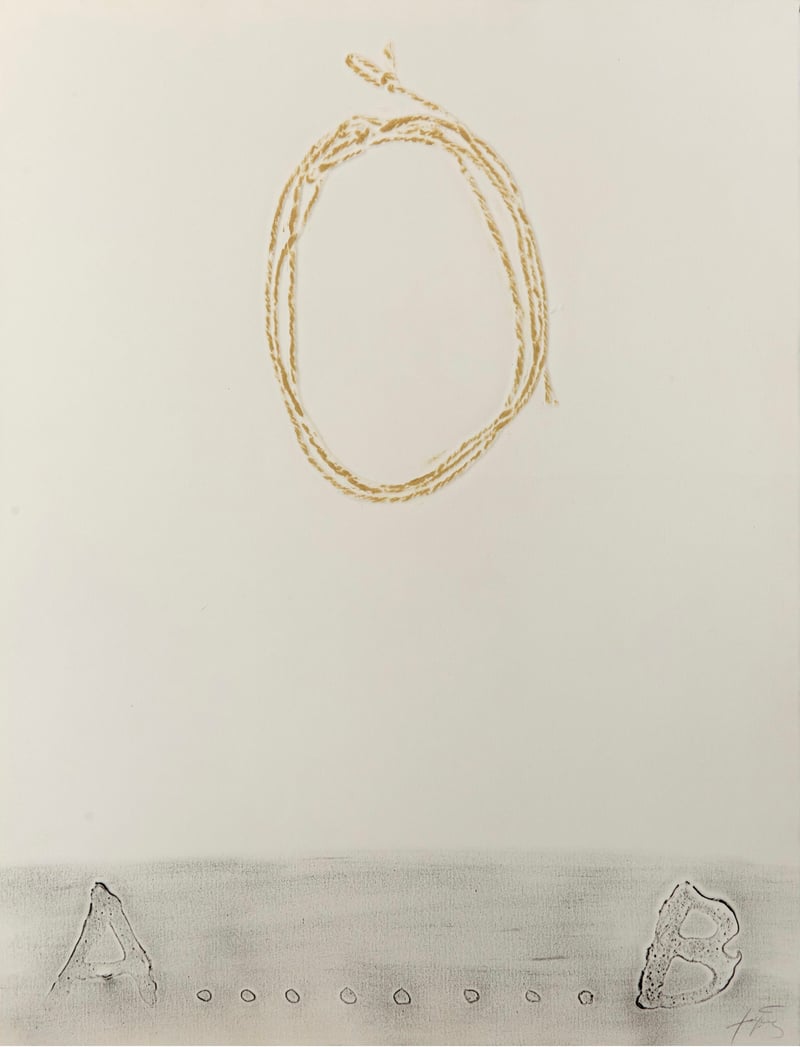 Antoni Tapies – Cordill, 1971 – Gravure