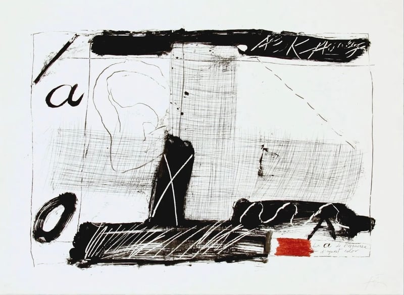 Antoni Tapies – Llambrec-2, 1975 – Lithographie Antoni Tapies – Llambrec-2, 1975 – Lithographie