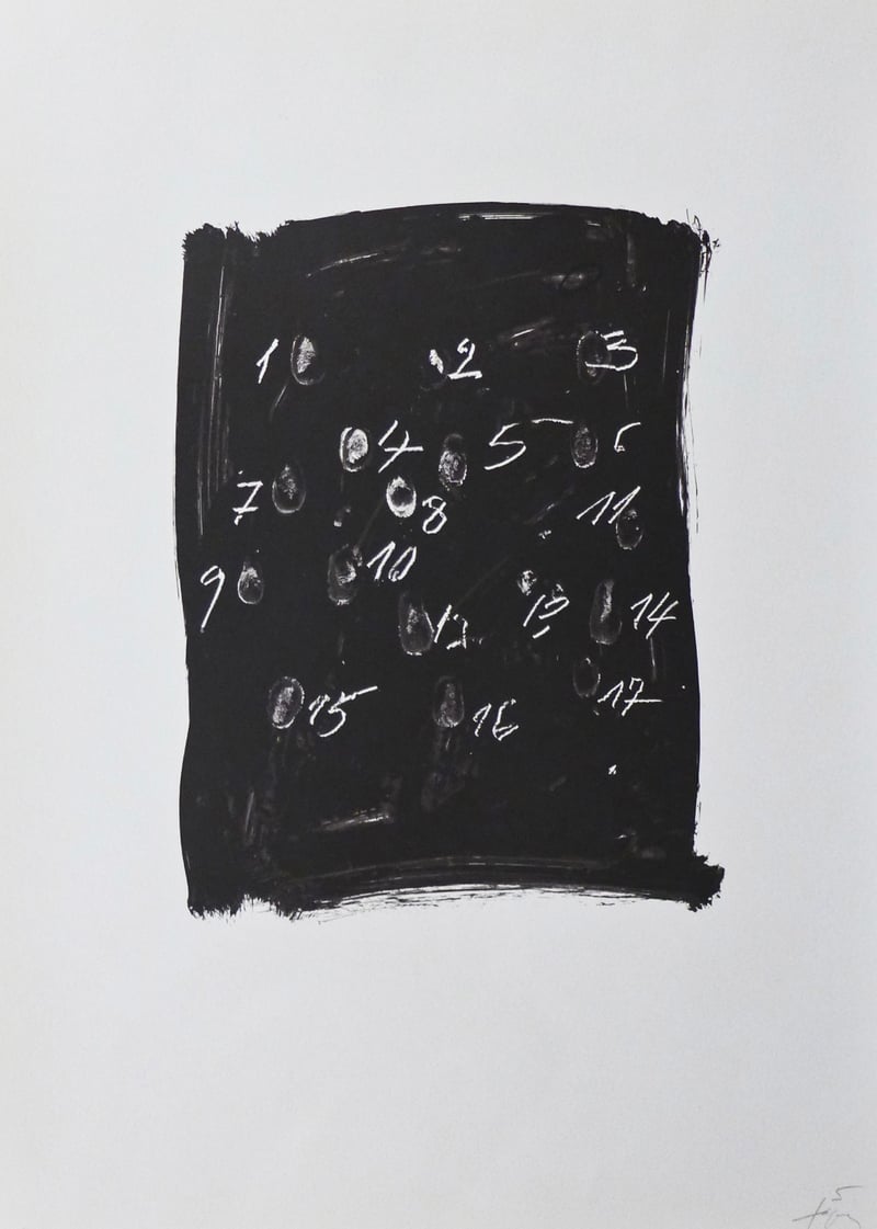 Antoni Tapies – Llambrec-3, 1975 – Lithographie