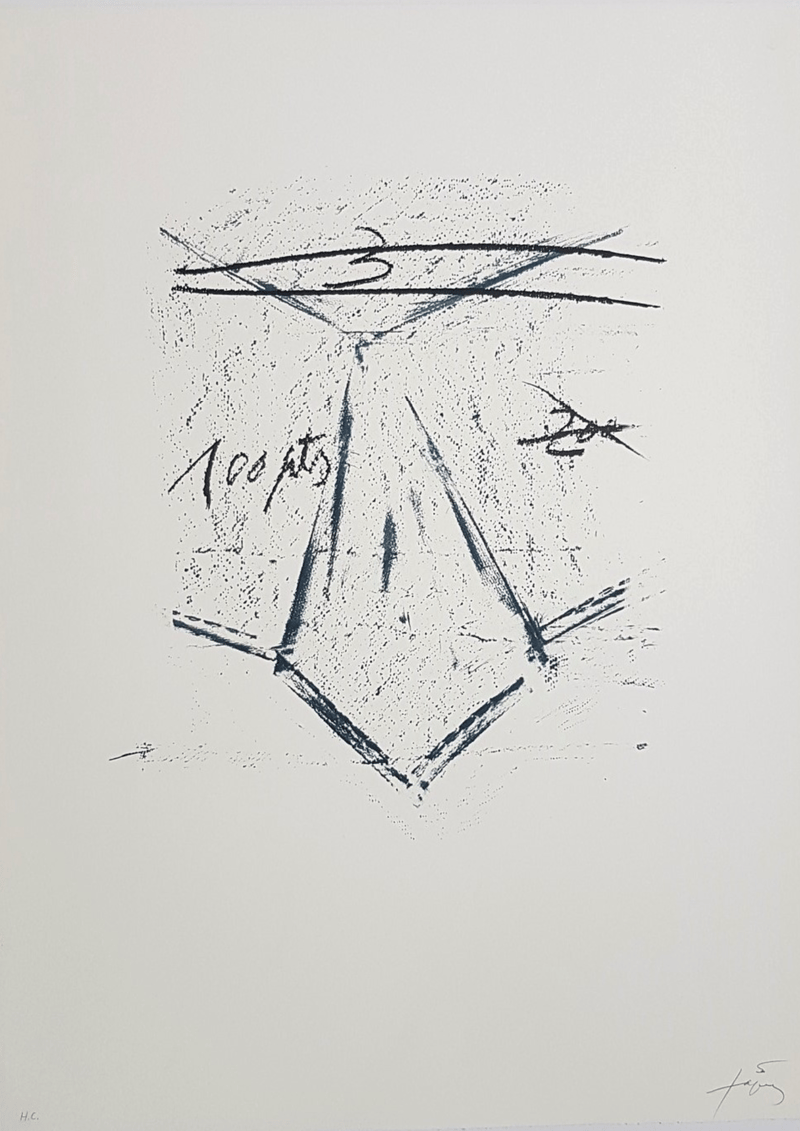Antoni Tapies – Llambrec-12, 1975 – Lithograph