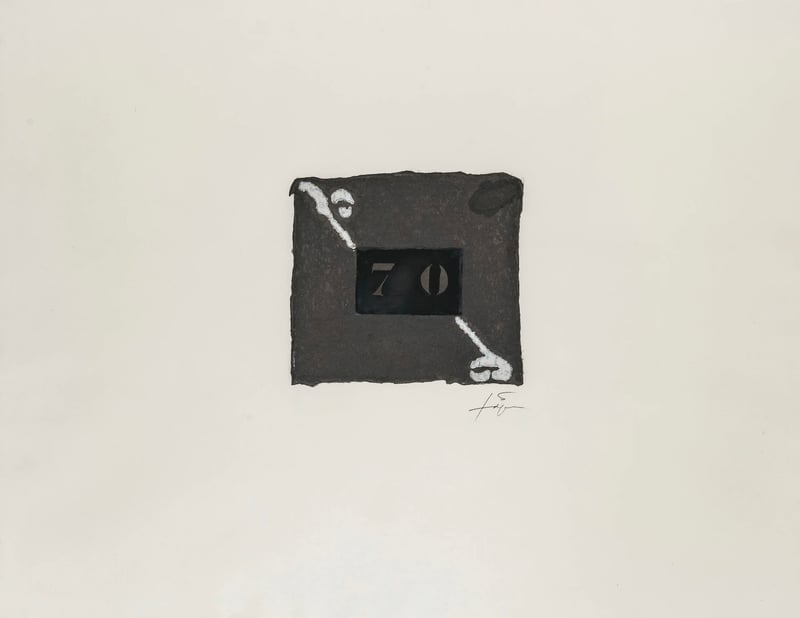 Antoni Tapies – 70, 1973 – Lithograph
