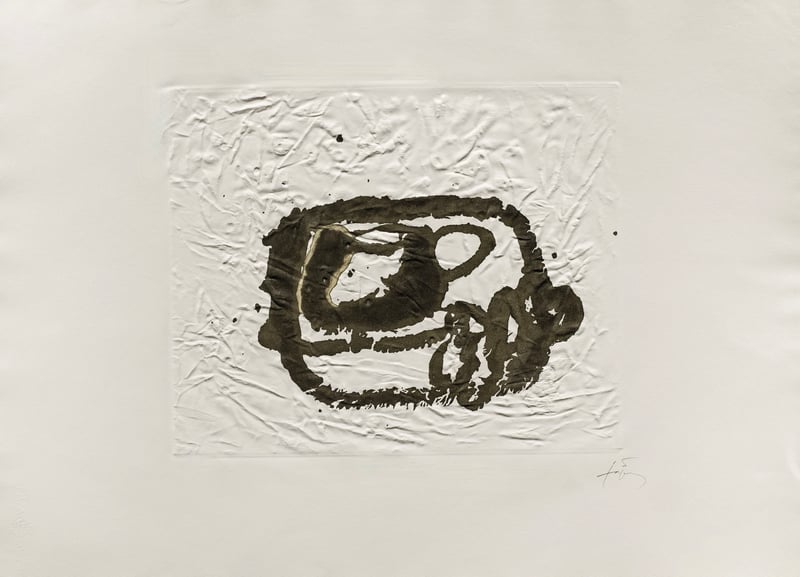 Antoni Tapies – Aparicions-7, 1982 – Etching
