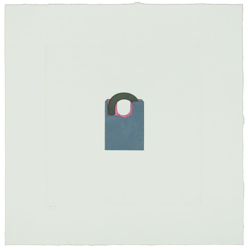 Michael Craig-Martin – The Catalan Suite II - Padlock, 2013 – Radierung