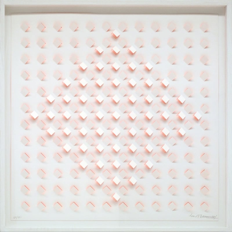 Luis Tomasello – S/T 1 - Naranja, 2013 – Lithographie