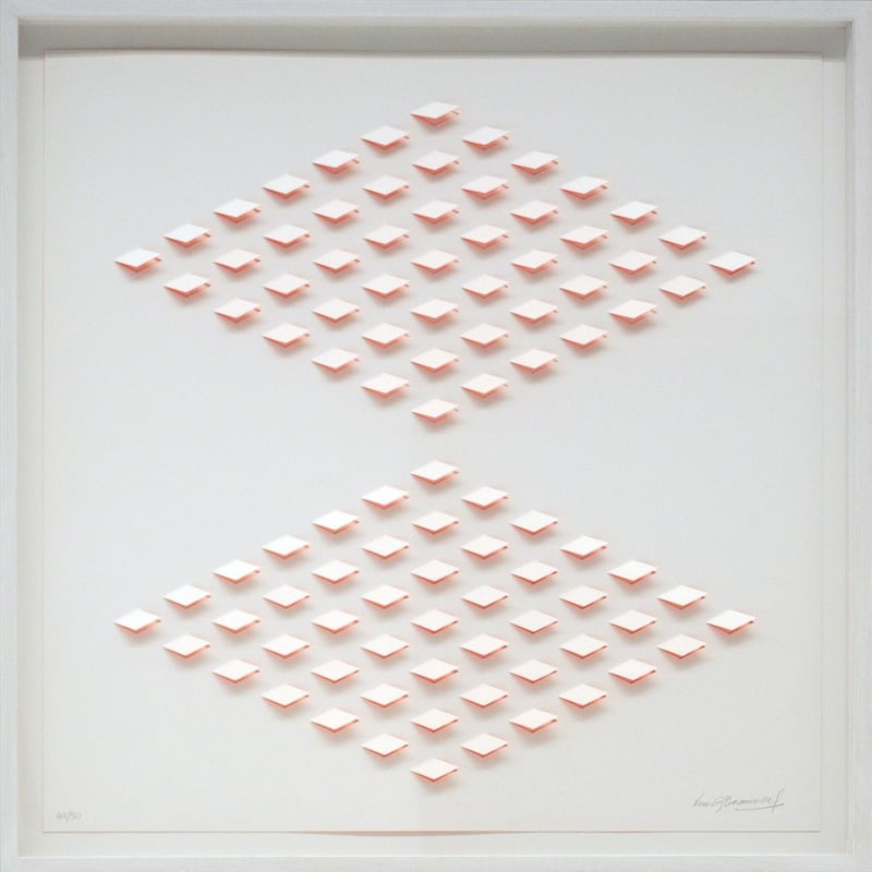 Luis Tomasello – S/T 2 - Naranja, 2013 – Lithograph (includes frame)