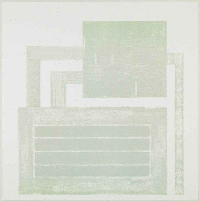 Peter Halley – Stop Word, 2015 – Mixed média
