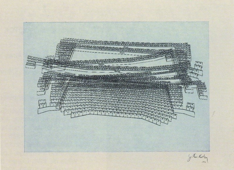 Guillermo Kuitca – Sin título-2, 1997 – Mixed média
