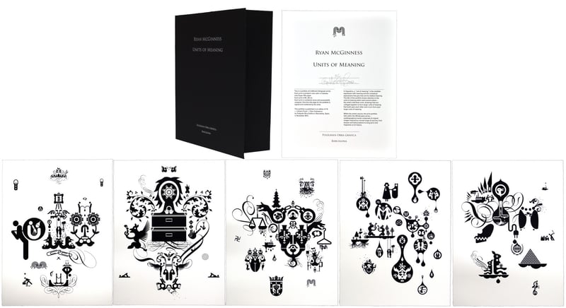 Ryan McGinness – Units of Meaning, 2012 – Portfolio of 5 lithographs