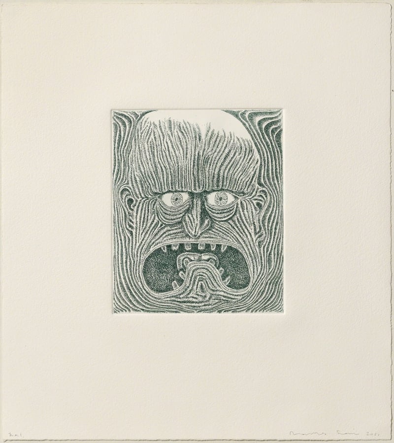 James Siena – La por, 2011 – Aguafuerte