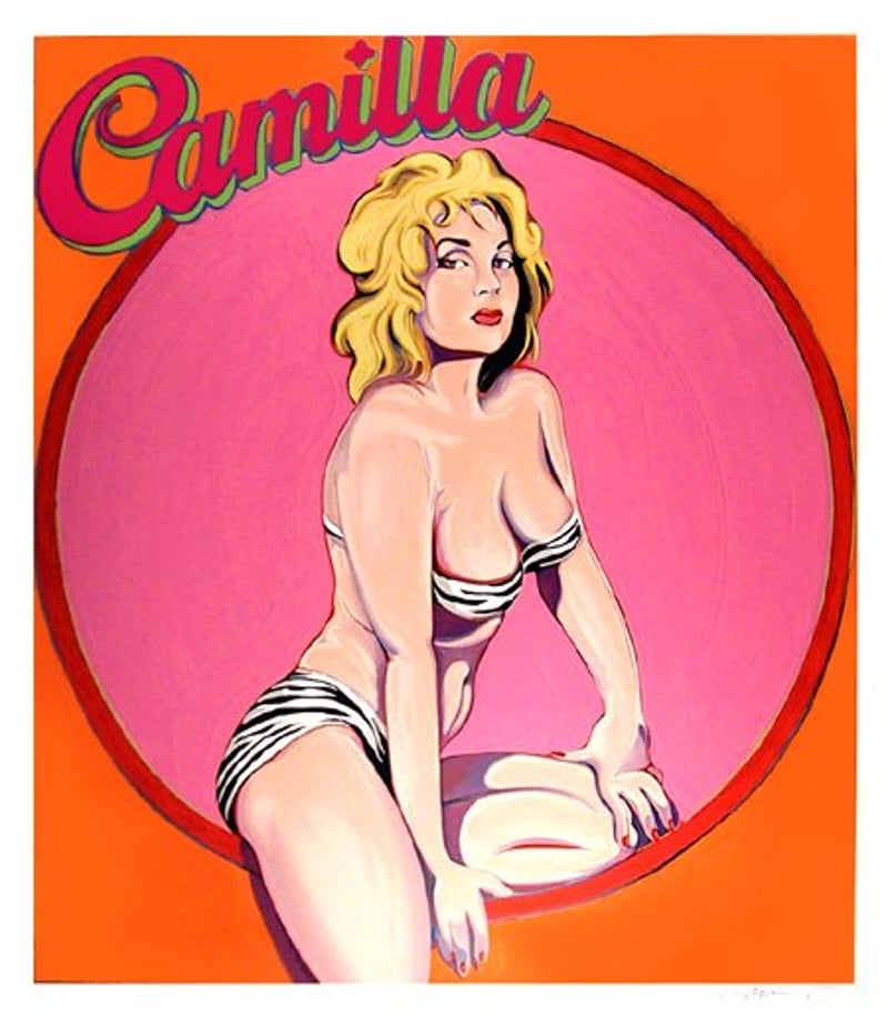 Mel Ramos – Camilla, 1995 – Screen-print Mel Ramos – Camilla, 1995 – Screen-print