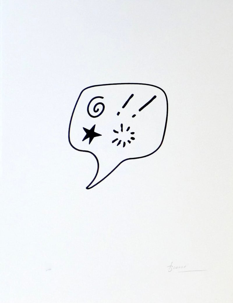 Joan Brossa – Blasfèmia, 1989 – Lithographie