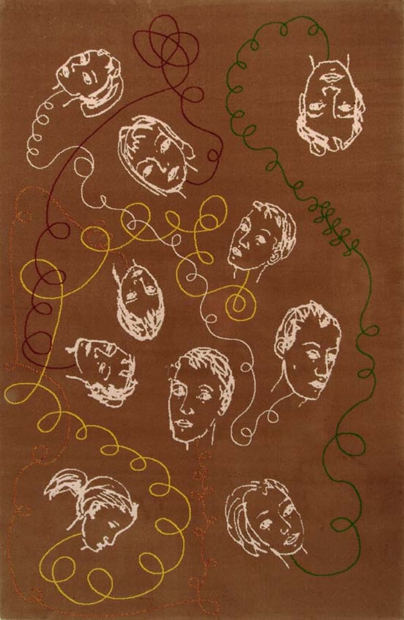 Stephan Balkenhol – Köpfe (B-large), 2006 – Tapíz Stephan Balkenhol – Köpfe (B-large), 2006 – Tapíz