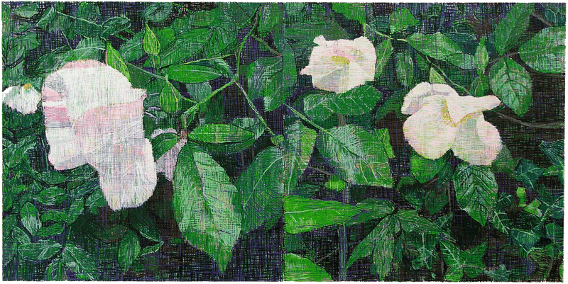 Jennifer Bartlett – White Roses, 2013 – Sérigraphie