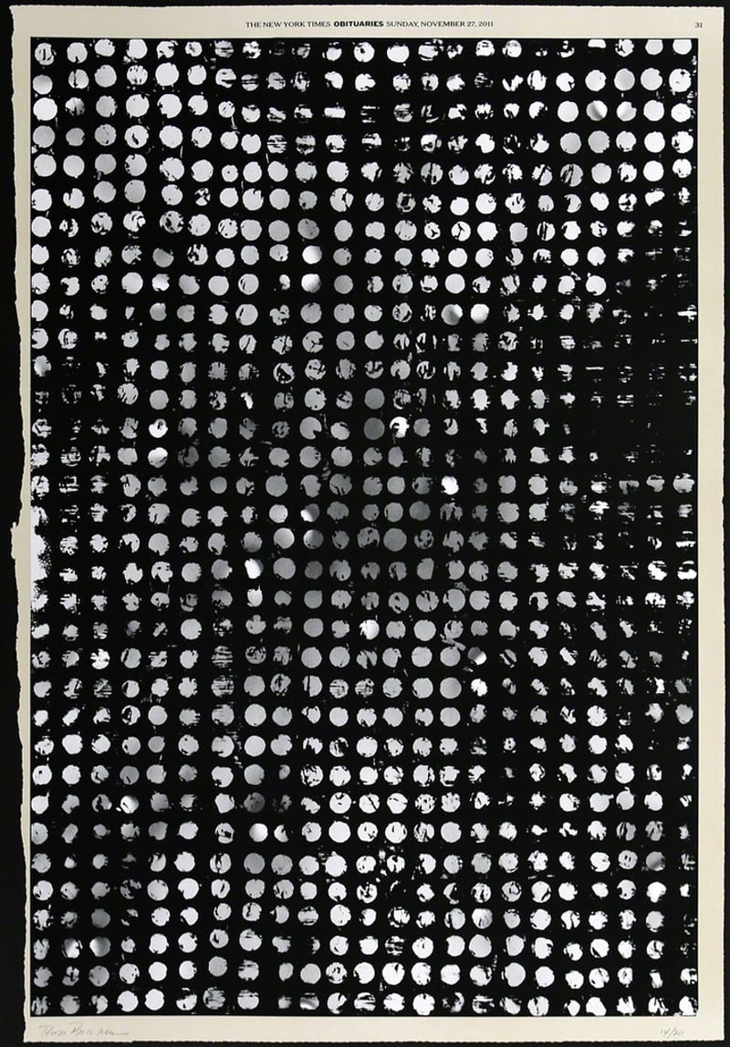 Ross Bleckner – November 27th, 2016 – Lithograph and digital print