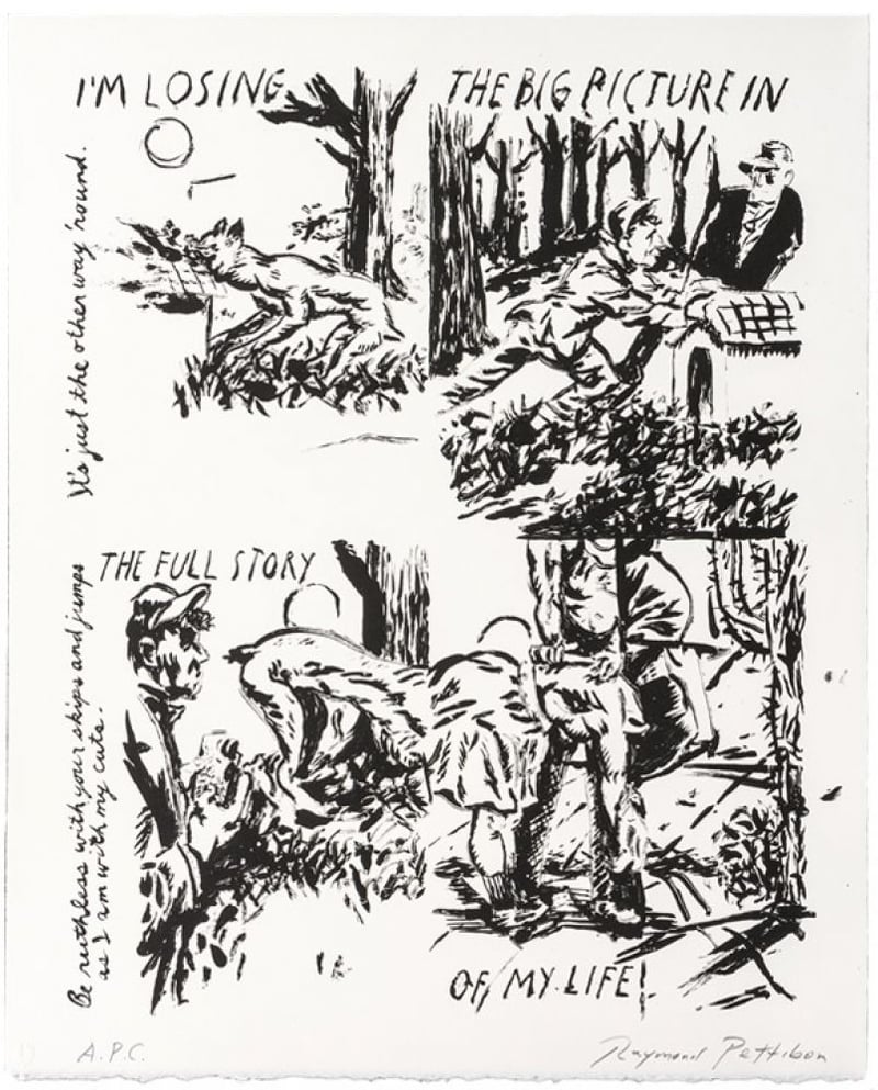 Raymond Pettibon – I’m Losing The Big Picture In The Full Story Of My Life, 2010 – Litografía Raymond Pettibon – I’m Losing The Big Picture In The Full Story Of My Life, 2010 – Litografía