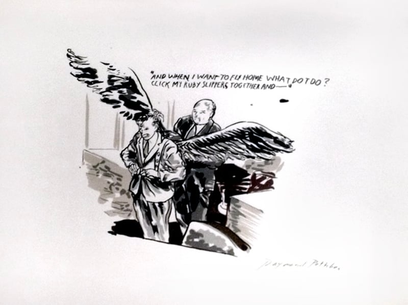 Raymond Pettibon – And When I Want to Fly Home What Do I Do?, 2004 – Lithographie Raymond Pettibon – And When I Want to Fly Home What Do I Do?, 2004 – Lithographie