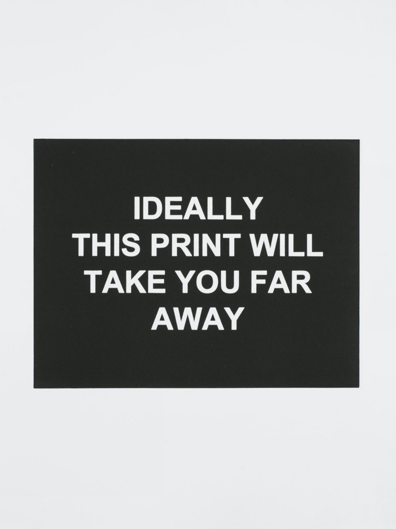 Laure Prouvost – Ideally this print will take you far away, 2016 – Ets