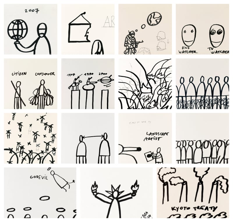 Dan Perjovschi – Calendar 2007, 2007 – Mixed Media