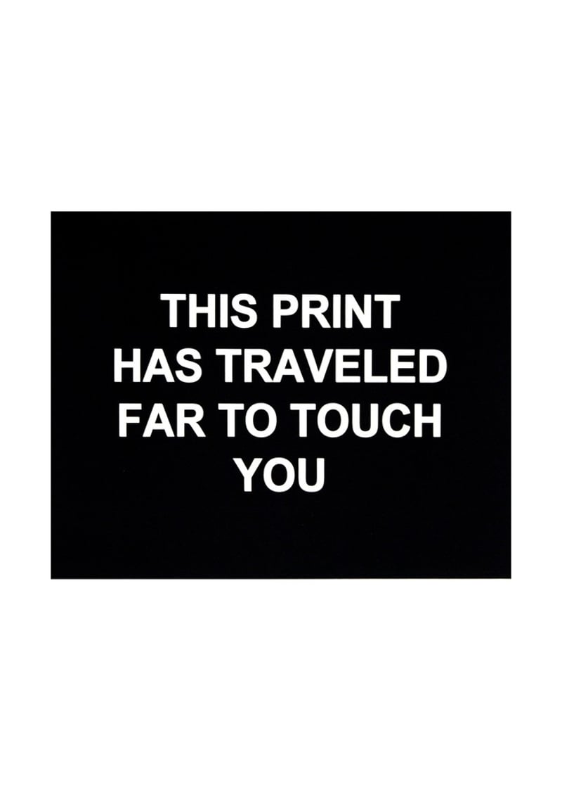 Laure Prouvost – This print has traveled far to touch you, 2016 – Radierung Laure Prouvost – This print has traveled far to touch you, 2016 – Radierung