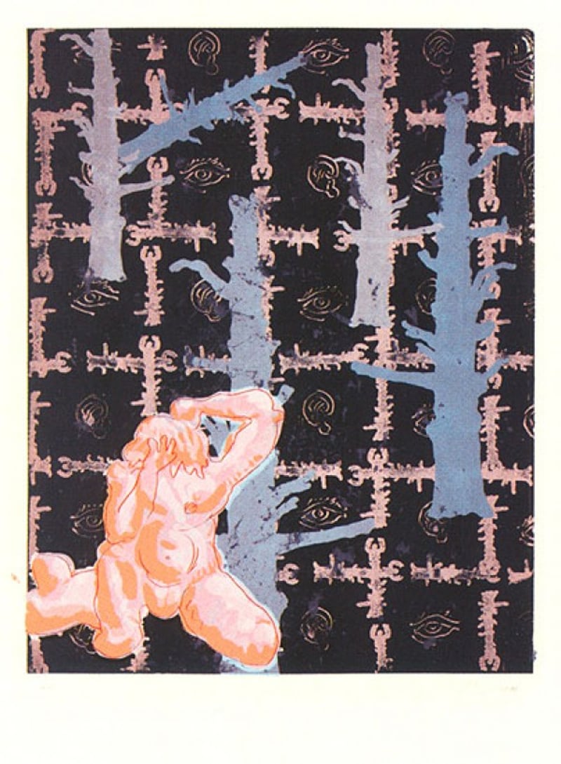 Jorg Immendorf – no title (Red Man), 2006 – Silkscreen